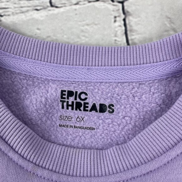 Girls' Branded Athleisure Sweatshirt Lot of 4 UA Nike Champion Epic Threads 6/6X - Picture 16 of 16